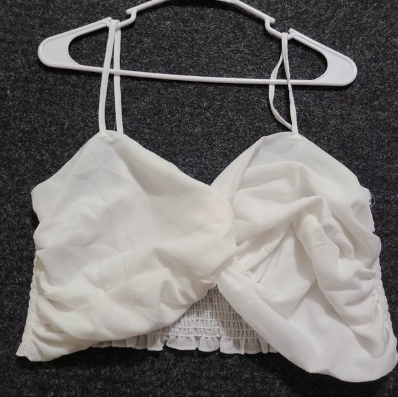 Plus Twist Front Shirred Cami Top - Picture 3 of 3